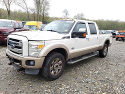Salvage trucks for sale at West Warren, MA auction: 2013 Ford F350 Super Duty