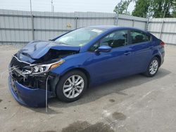 Salvage cars for sale at Dunn, NC auction: 2017 KIA Forte LX