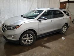 Salvage cars for sale at Ebensburg, PA auction: 2018 Chevrolet Equinox Premier