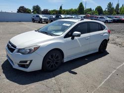 Salvage cars for sale at Portland, OR auction: 2015 Subaru Impreza Sport Limited