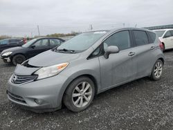 Salvage cars for sale from Copart Ontario Auction, ON: 2014 Nissan Versa Note S