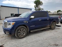 Salvage cars for sale at Tulsa, OK auction: 2017 Nissan Titan SV
