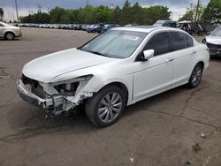 Salvage cars for sale from Copart Denver, CO: 2012 Honda Accord EXL