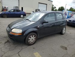 Salvage cars for sale at Woodburn, OR auction: 2005 Chevrolet Aveo Base