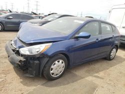 Salvage cars for sale from Copart Elgin, IL: 2015 Hyundai Accent GS