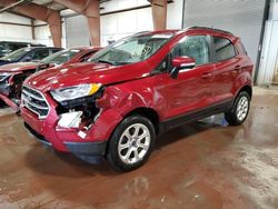 Salvage cars for sale from Copart Lansing, MI: 2018 Ford Ecosport SE