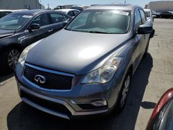 Salvage cars for sale at Martinez, CA auction: 2017 Infiniti QX50