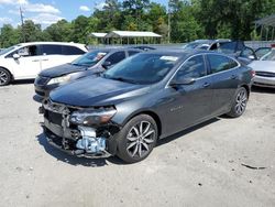 Chevrolet salvage cars for sale: 2017 Chevrolet Malibu LT