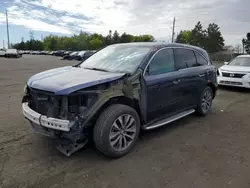 Salvage SUVs for sale at auction: 2014 Acura MDX Technology