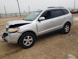 Salvage cars for sale from Copart Temple, TX: 2007 Hyundai Santa FE GLS