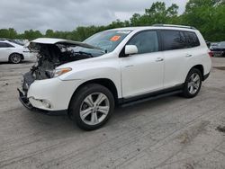 Salvage cars for sale at Ellwood City, PA auction: 2013 Toyota Highlander Limited
