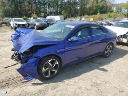 Salvage cars for sale at North Billerica, MA auction: 2022 Hyundai Elantra Limited