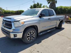 Salvage cars for sale from Copart San Martin, CA: 2015 Toyota Tundra Double Cab SR/SR5