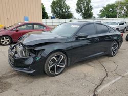 Salvage cars for sale at Moraine, OH auction: 2021 Honda Accord Sport