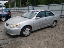 Salvage cars for sale at Savannah, GA auction: 2003 Toyota Camry LE