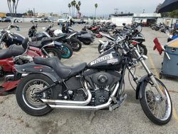 Salvage motorcycles for sale at Van Nuys, CA auction: 2005 Harley-Davidson Fxstb