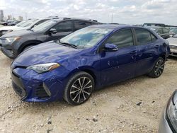 Salvage cars for sale from Copart New Braunfels, TX: 2017 Toyota Corolla L