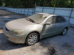 Salvage cars for sale at Austell, GA auction: 2003 Honda Accord EX
