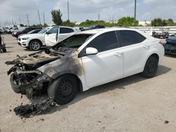 Salvage cars for sale at Miami, FL auction: 2016 Toyota Corolla L