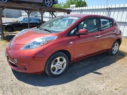 Salvage cars for sale from Copart Sacramento, CA: 2011 Nissan Leaf SV