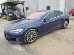 Salvage cars for sale at New Braunfels, TX auction: 2016 Tesla Model S