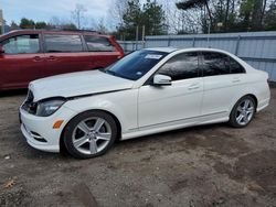 Salvage cars for sale from Copart Lyman, ME: 2011 Mercedes-Benz C300