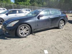 Salvage cars for sale from Copart Waldorf, MD: 2011 Infiniti G37