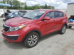 Salvage cars for sale from Copart Spartanburg, SC: 2015 KIA Sportage LX