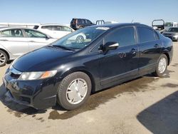Salvage cars for sale at Fresno, CA auction: 2009 Honda Civic Hybrid