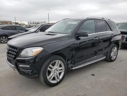 Vehiculos salvage en venta de Copart Grand Prairie, TX: 2014 Mercedes-Benz ML 350