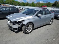Salvage cars for sale from Copart Grantville, PA: 2017 Ford Fusion SE