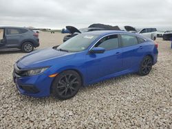 Salvage cars for sale at New Braunfels, TX auction: 2020 Honda Civic Sport