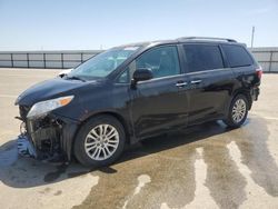 Salvage cars for sale at Fresno, CA auction: 2017 Toyota Sienna XLE