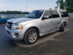 Salvage cars for sale at Dunn, NC auction: 2017 Ford Expedition EL Limited