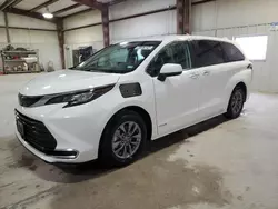 Salvage cars for sale at Haslet, TX auction: 2021 Toyota Sienna XLE