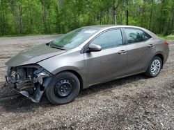 Salvage cars for sale from Copart Bowmanville, ON: 2017 Toyota Corolla L