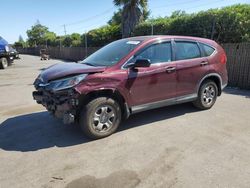 Honda cr-v lx salvage cars for sale: 2015 Honda CR-V LX