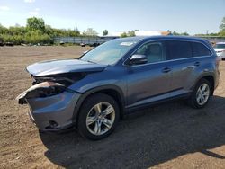 Salvage cars for sale at Columbia Station, OH auction: 2015 Toyota Highlander Limited