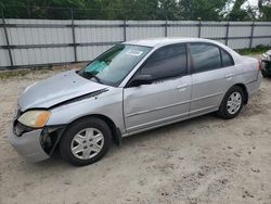 Salvage cars for sale from Copart Hampton, VA: 2003 Honda Civic LX