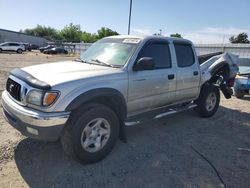 Toyota Tacoma Double cab Prerunner salvage cars for sale: 2002 Toyota Tacoma Double Cab Prerunner