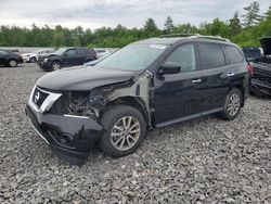 Salvage cars for sale at Windham, ME auction: 2015 Nissan Pathfinder S