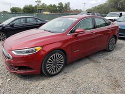 Salvage cars for sale at Riverview, FL auction: 2018 Ford Fusion TITANIUM/PLATINUM HEV