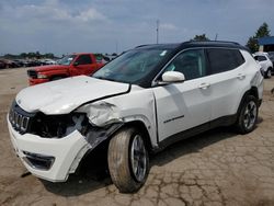 Salvage cars for sale from Copart Woodhaven, MI: 2018 Jeep Compass Limited