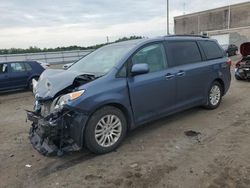 Salvage cars for sale at auction: 2015 Toyota Sienna XLE