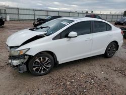 Salvage cars for sale from Copart Houston, TX: 2013 Honda Civic EX