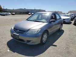 Salvage cars for sale from Copart Martinez, CA: 2004 Honda Civic LX