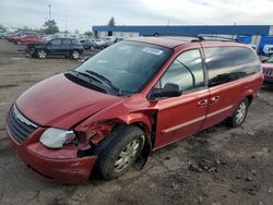 Salvage cars for sale at Woodhaven, MI auction: 2005 Chrysler Town & Country Touring