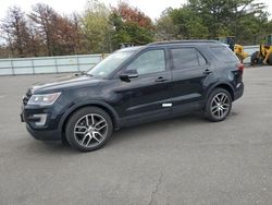 Salvage cars for sale at Brookhaven, NY auction: 2017 Ford Explorer Sport