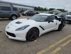 Salvage cars for sale from Copart Pennsburg, PA: 2017 Chevrolet Corvette Stingray 1LT