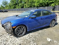 Honda salvage cars for sale: 2019 Honda Civic EX